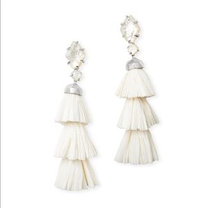NEW Kendra Scott Denise Statement Earring in Ivory